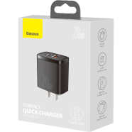 Baseus CCXJ-01 Compact Super Quick Charger Dual Port U Plus C 20W CN image