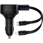 Baseus Enjoyment Retractable 2-in-1 Car Charger (CGTX000001) image