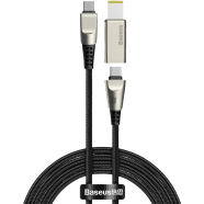Baseus Flash Series One-for-two Fast Charging Data Cable with Square Head Type-C to C DC 100W 2m - CA1T2-B01