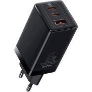 Baseus GaN3 Pro Fast Charger 2C U 65W EU Black(Include:Baseus Xiaobai series fast charging) Cable Type-C to Type-C 100W 20V/5A (CCGP050101) 1m-Black