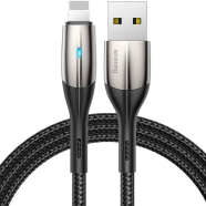 Baseus Horizontal Data Cable(With An Indicator Lamp)USB For iP 2.4A 1m - CALSP-G01