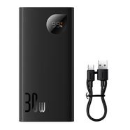 Baseus (PPAD040101) Adaman2 Digital Display Fast Charge Power Bank 10000mAh 30W Overseas Edition-Black image