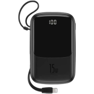 Baseus Qpow Digital Display 15W Power Bank 10000mAh Type-C/Lightning image