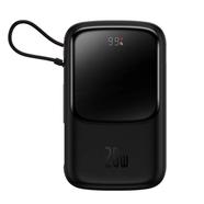 Baseus Qpow Digital Display Power Bank 10000mAh 20W Built-in Lightning Cable PPQD060001-Black image