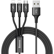 Baseus Rapid Series 3-in-1 Cable Micro Dual Lightning 3A 1.2M - CAMLL-SU01