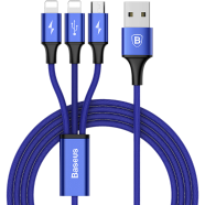Baseus Rapid Series 3-in-1 Cable Micro Dual Lightning 3A 1.2M - CAMLL-SU13 image