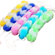 Bath Sponge Soft Net (Any Color) - 1 Pcs image