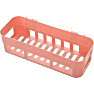 Bathroom Shelf Plastic Toilet Bathroom Vanity Wall Hanging Storage Rack Basket No Trace Stickers icon