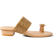 Bay Ladies Open Flats - Thongs Style (VShape) - Ethnic image