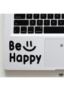 DDecorator Be Happy Laptop Sticker, Laptop Skin and Laptop Vinyl - Black image