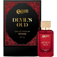 Beardo Devil's Oud Perfume for men 80ml | Leathery, Oud scent with Agarwood, Black Pepper, Musk and Cedarwood | Long Lasting Premium Mens Perfume | Best Date Night Eau de parfum for Men | Gift for men | Gift for Husband image