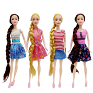 Beauty Fashion Girl Stylish Barbie Doll With Long Hair - Doll (barbie_b_mini_longhair) Multicolor image