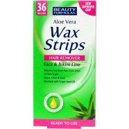 Beauty Formulas Aloe Vera Wax Strips x 36 - Face image