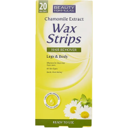Beauty Formulas Chamomile Wax Strips Hair Remover Legs and Body 20 Strips image