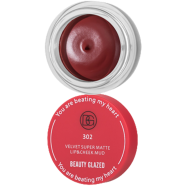 Beauty Glazed Velvet Matte Lipstick Mud Moisturize Waterproof Long Lasting Double Use For Lip And Cheek - 302 image