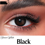 Bella Black Snow Color Contact Lens image