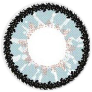 Bella Circle Mist Gray Highlight Color Contact Lens image