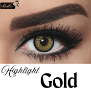 Bella Gold Highlight Color Contact Lens image