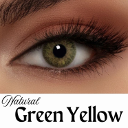 Bella Green and Yellow Natural Color Contact Lens image