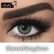 Bella Grey Green Color Contact Lens With Kit Box image