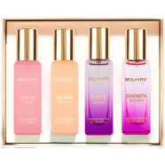Bella Vita Luxury Long Lasting Women Gift Set | Perfume for Woman | 4x20ml | Gifts for Women | Floral, Fruity, Premium Fragrance Scent | Date, Senorita, Glam, Rose image