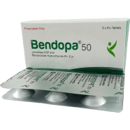 Bendopa 50 mg, 12.5 mg Tablet 6's Strip image