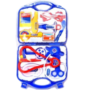 Best Doctor Set -13 Pcs Doctor Equipment Toy For Role Play By Kids (doctorset_637_blue) Blue image
