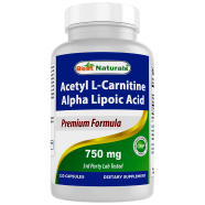 Best Naturals Acetyl L-carnitine And Alpha Lipoic Acid 750 Mg - 120 Capsules -523033406 image