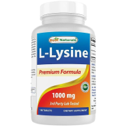 Best Naturals L-Lysine 1000mg – 180 Tablets -344312831 image