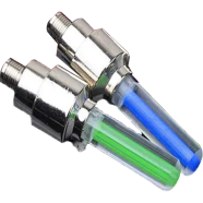 Bicycle Nozzle Valve Glow Stick Light for Bike, Car, Motorbike - 2 pcs image