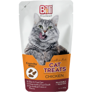 Billi Crunchy Bites Treats for Cats in Chicken 60 gm image