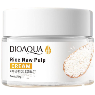 Bioaqua Rice Raw Pulp Cream Facial Skin Moisturizing Smoothing Nourishing Oil image