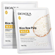 Bioaqua Rice Raw Pulp Mask Hydrating Moisturizing Face Sheet Mask Dash 25gm 2Pcs image