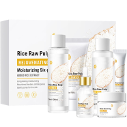 Bioaqua Rice Raw Pulp Skin Care Rejuvenating Set image