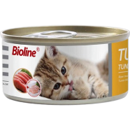 Bioline Cat Can Food - Tuna and Chicken 85g | Tuna Can image