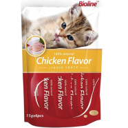Bioline Cat Treat - Chicken Flavor 6pcs Pack (15g x 6) | All Age Cats image