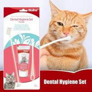 Bioline Dental Hygiene Set for Cats Toothpaste with Brush 50g image
