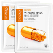 Bioqua Moisturizing and Lock Water Skin Vitamins Mask 30 gm image