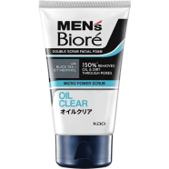Biore Men's Oil Clear Double Scrub Facial Foam 100g image