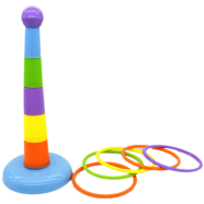 Bird Toy Training Intelligence Toy Colorful Rings Bird Activity Training Toy image