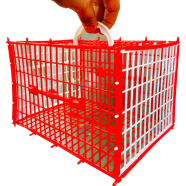 Birds Carrying Cage Only for Small Birds 1pc (Folding) Mix Color 8x6inch image