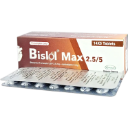 Bislol Max 2.5 mg, 5 mg Tablet 14's Strip image