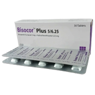 Bisocor Plus 5 mg, 6.25 mg Tablet 10's Strip image