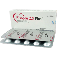 Bisopro Plus 2.5 mg Six Point Twenty Five mg Tablet 10's Strip image