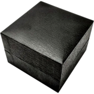 Black Leather Watch Box Watches Display and Organizer Gift Set image