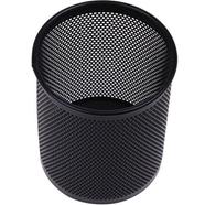 Black Metal Mesh Round Pen Organizer for Office Desk icon