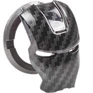 Black Panther 3d Adhesive Motorcycle Car Engine Ignition Start Stop Key Cover Carbon Fiber Anti Scratch 1 Piece image