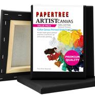 Black Premium Canvas 6x6 inch 3 Pcs image