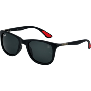 Black Shade Lens Black Red Frame RB Glass Sunglasses image