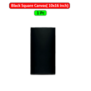 Black Square Canvas 10x16 inch image